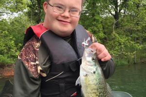 Young anger with his bass