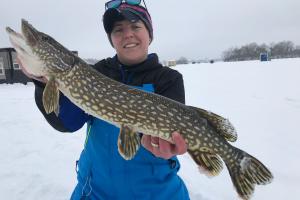 Tip-Up Pike Topside With Brittany