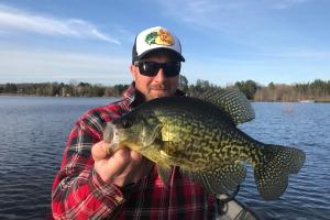 Crappie in The Mud with angler