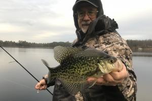 Reedbed Crappie and angler