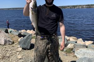 Angler Fishing Striper
