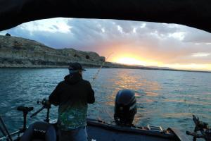 Braggin' Board Photo: Dad fishing Pueblo Sunset