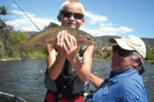 Braggin' Board Photo: Grandson Trout Fishing