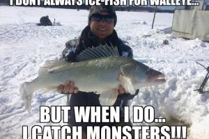 Braggin' Board Photo: Ice Fishing Walleye