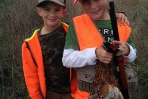 Braggin' Board Photo: Ethan and Owen's first pheasant hunt