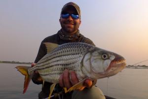 Braggin' Board Photo: 7 lbs Zambezi Tigerfish on a 7wt.