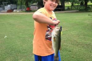 Braggin' Board Photo: Rodneys first largemouth bass