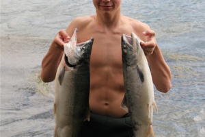 Braggin' Board Photo: Two Big Sockeye Salmon