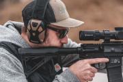 Shooter wearing hearing production