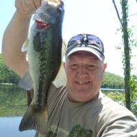 Caught this Bass Memorial Day Camping