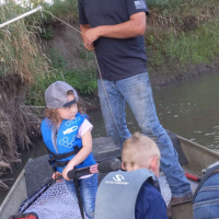 She's got the net & she's ready