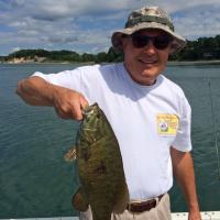 A great day on Lake Erie catching bass