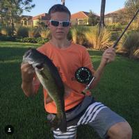 bass on Fly rod