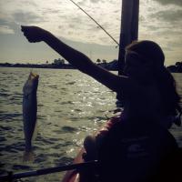 Fishing from my kayak