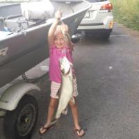 Addie's first Lake Trout