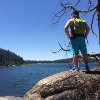 Hiking to enjoying the view