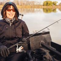 fishing cold day Red River